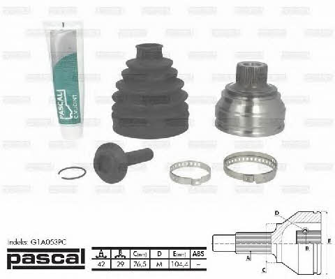 Pascal G1A053PC Constant velocity joint (CV joint), outer, set G1A053PC: Buy near me in Poland at 2407.PL - Good price!