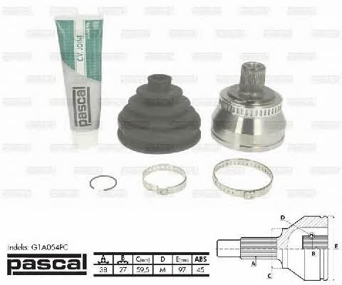 Pascal G1A054PC Constant velocity joint (CV joint), outer, set G1A054PC: Buy near me in Poland at 2407.PL - Good price!