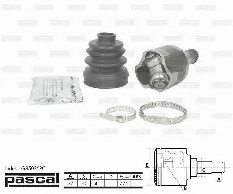 Pascal G85026PC CV joint G85026PC: Buy near me in Poland at 2407.PL - Good price!