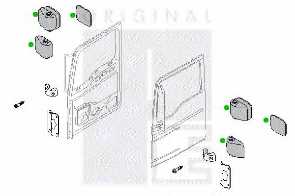 PE Automotive 2141-07455-0461-02 Outside Mirror 214107455046102: Buy near me in Poland at 2407.PL - Good price!