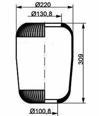 PE Automotive 084.048-10A Boot, air suspension 08404810A: Buy near me in Poland at 2407.PL - Good price!