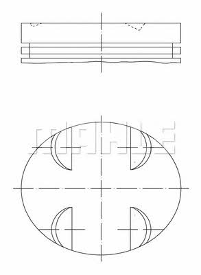 Mahle/Perfect circle 56 01348 L Поршень 5601348L: Отличная цена - Купить в Польше на 2407.PL!