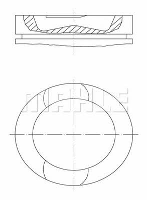 Mahle/Perfect circle 56 02648 0 Поршень 56026480: Отличная цена - Купить в Польше на 2407.PL!