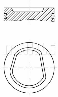 Mahle/Perfect circle 56 10568 L Поршень 5610568L: Отличная цена - Купить в Польше на 2407.PL!