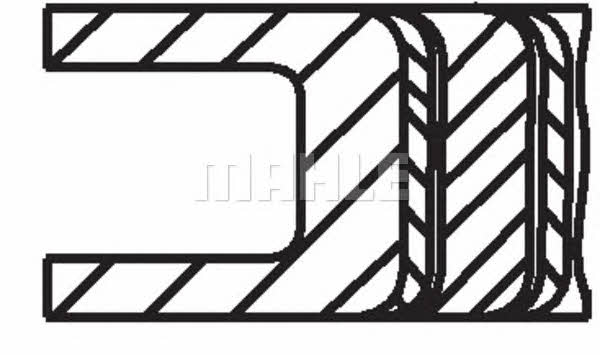 Mahle/Perfect circle 41 83677 0U Кільця поршневі, комплект 41836770U: Приваблива ціна - Купити у Польщі на 2407.PL!