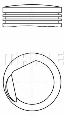 Mahle/Perfect circle 56 06408 1 Поршень 56064081: Отличная цена - Купить в Польше на 2407.PL!