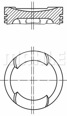 Mahle/Perfect circle 56 01588 0 Поршень 56015880: Отличная цена - Купить в Польше на 2407.PL!