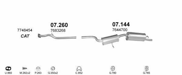 Polmostrow POLMO02625 Exhaust system POLMO02625: Buy near me in Poland at 2407.PL - Good price!
