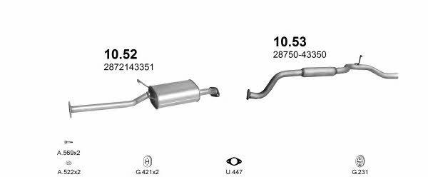 Polmostrow POLMO00296 Exhaust system POLMO00296: Buy near me in Poland at 2407.PL - Good price!