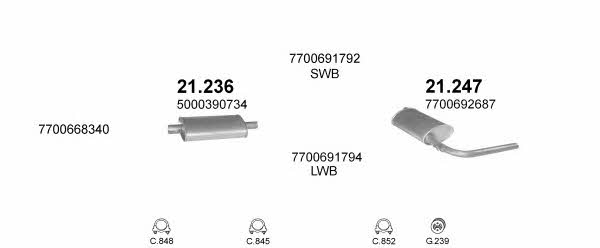 Polmostrow POLMO04174 Układ wydechowy POLMO04174: Dobra cena w Polsce na 2407.PL - Kup Teraz!