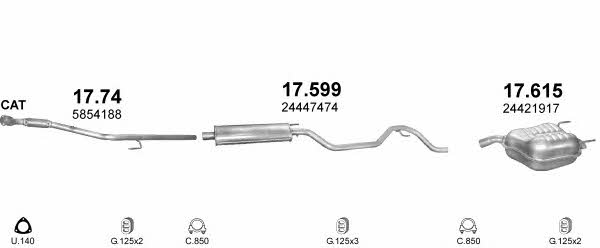 Polmostrow POLMO30048 Exhaust system POLMO30048: Buy near me in Poland at 2407.PL - Good price!