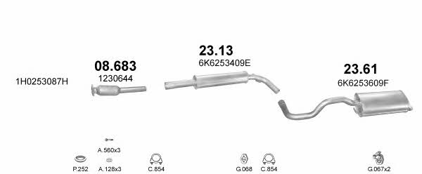  POLMO99288 Abgasanlage POLMO99288: Kaufen Sie zu einem guten Preis in Polen bei 2407.PL!