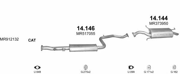 Polmostrow POLMO99112 Exhaust system POLMO99112: Buy near me in Poland at 2407.PL - Good price!