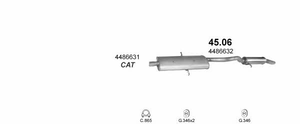  POLMO20172 Exhaust system POLMO20172: Buy near me in Poland at 2407.PL - Good price!