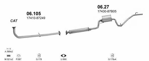 Polmostrow POLMO00178 Exhaust system POLMO00178: Buy near me in Poland at 2407.PL - Good price!