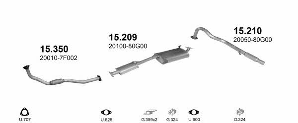 Polmostrow POLMO00428 Exhaust system POLMO00428: Buy near me in Poland at 2407.PL - Good price!