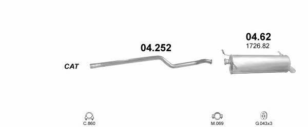 Polmostrow POLMO01691 Abgasanlage POLMO01691: Kaufen Sie zu einem guten Preis in Polen bei 2407.PL!