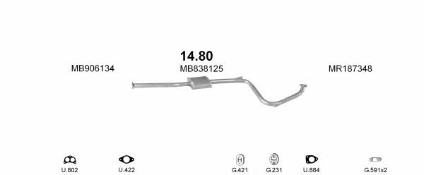 Polmostrow POLMO20072 Exhaust system POLMO20072: Buy near me in Poland at 2407.PL - Good price!