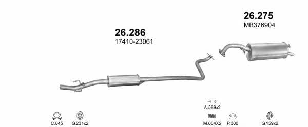 Polmostrow POLMO00709 Exhaust system POLMO00709: Buy near me in Poland at 2407.PL - Good price!