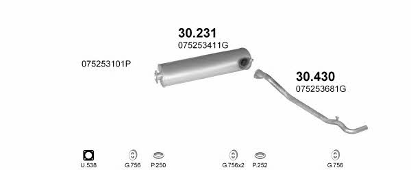 Polmostrow POLMO20154 Abgasanlage POLMO20154: Bestellen Sie in Polen zu einem guten Preis bei 2407.PL!