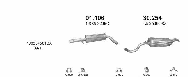 Polmostrow POLMO30366 Exhaust system POLMO30366: Buy near me at 2407.PL in Poland at an Affordable price!