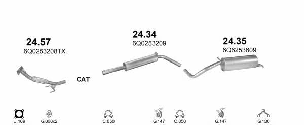 Polmostrow POLMO20122 Exhaust system POLMO20122: Buy near me in Poland at 2407.PL - Good price!
