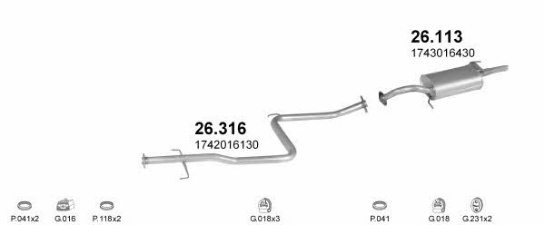  POLMO10254 Abgasanlage POLMO10254: Kaufen Sie zu einem guten Preis in Polen bei 2407.PL!