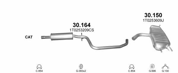 Polmostrow POLMO04456 Exhaust system POLMO04456: Buy near me in Poland at 2407.PL - Good price!