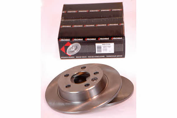 Protechnic PRD5124 Rear brake disc, non-ventilated PRD5124: Buy near me in Poland at 2407.PL - Good price!