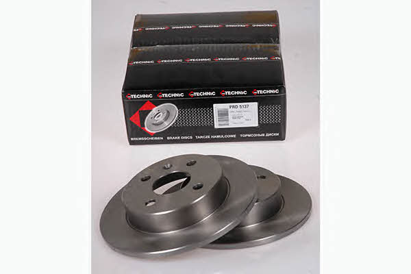 Protechnic PRD5137 Rear brake disc, non-ventilated PRD5137: Buy near me at 2407.PL in Poland at an Affordable price!