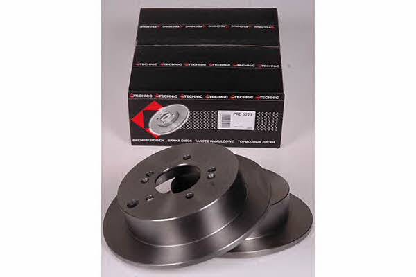 Protechnic PRD5221 Rear brake disc, non-ventilated PRD5221: Buy near me in Poland at 2407.PL - Good price!