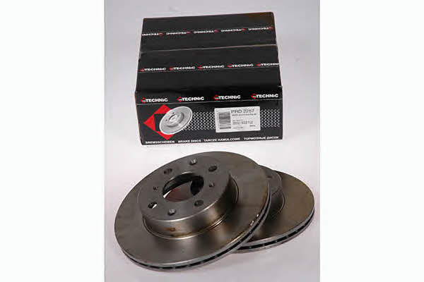 Protechnic PRD2257 Front brake disc ventilated PRD2257: Buy near me in Poland at 2407.PL - Good price!