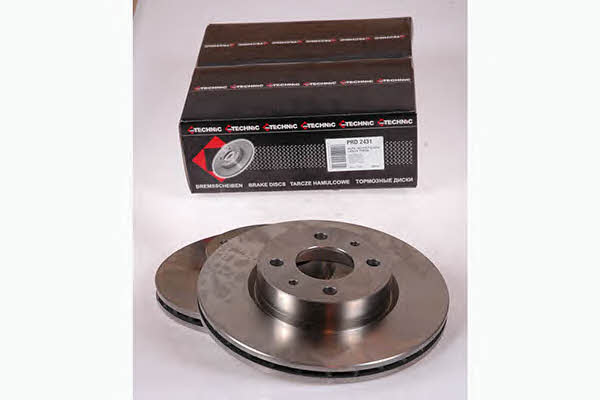 Protechnic PRD2431 Тормозной диск передний вентилируемый PRD2431: Отличная цена - Купить в Польше на 2407.PL!