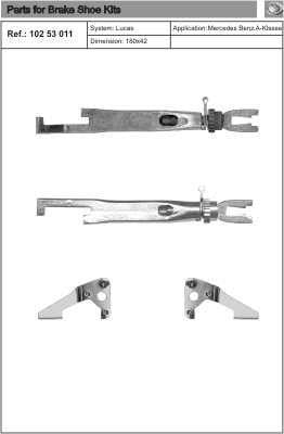 Quick brake 102 53 011 Montagesatz für Bremsbacken 10253011: Kaufen Sie zu einem guten Preis in Polen bei 2407.PL!