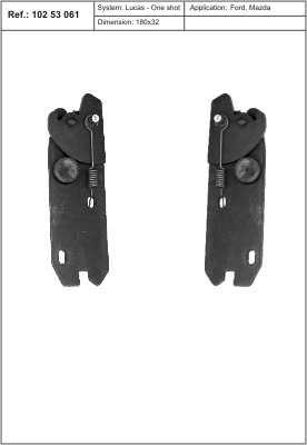 Quick brake 102 53 061 Mounting kit brake pads 10253061: Buy near me in Poland at 2407.PL - Good price!