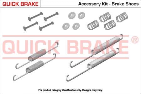 Quick brake 105-0021 Комплект монтажний гальмівних колодок 1050021: Приваблива ціна - Купити у Польщі на 2407.PL!