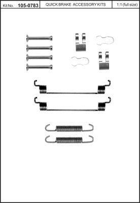 Quick brake 105-0783 Mounting kit brake pads 1050783: Buy near me in Poland at 2407.PL - Good price!
