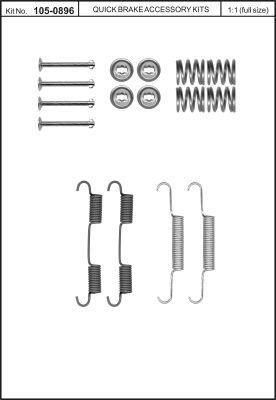 Quick brake 105-0896 Zestaw naprawczy klocków hamulca postojowego 1050896: Dobra cena w Polsce na 2407.PL - Kup Teraz!