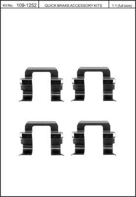 Quick brake 109-1252 Brake pad spring 1091252: Buy near me in Poland at 2407.PL - Good price!