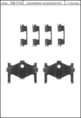 Brake pad spring Quick brake 109-1710