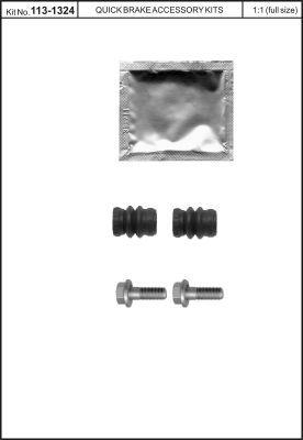 Quick brake 113-1324 Boots, guide pin, brake caliper 1131324: Buy near me at 2407.PL in Poland at an Affordable price!