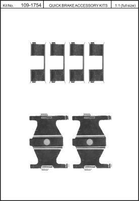 Quick brake 109-1754 Bremsbackenandruckfeder 1091754: Kaufen Sie zu einem guten Preis in Polen bei 2407.PL!