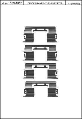Quick brake 109-1813 Zestaw montażowy klocków hamulcowych 1091813: Dobra cena w Polsce na 2407.PL - Kup Teraz!