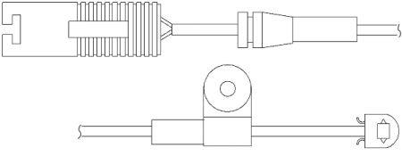 Quick brake WS 0154 A Датчик зносу гальмівних колодок WS0154A: Приваблива ціна - Купити у Польщі на 2407.PL!