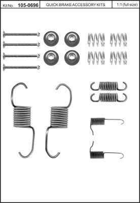 Montagesatz für Bremsbacken Quick brake 105-0696