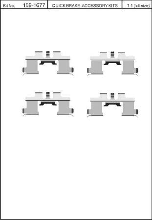 Quick brake 109-1677 Montagesatz für Bremsbacken 1091677: Kaufen Sie zu einem guten Preis in Polen bei 2407.PL!