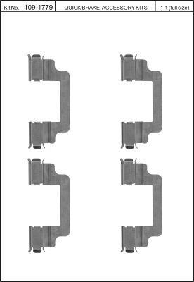Brake pad fitting kit Quick brake 109-1779