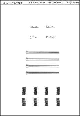 Quick brake 109-0970 Пружини притискні колодок гальмівних 1090970: Приваблива ціна - Купити у Польщі на 2407.PL!