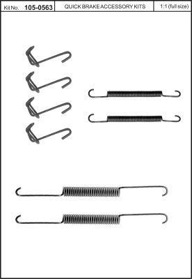 Quick brake 105-0563 Montagesatz für Bremsbacken 1050563: Kaufen Sie zu einem guten Preis in Polen bei 2407.PL!