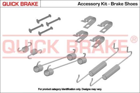 Quick brake 105-0027 Комплект монтажний гальмівних колодок 1050027: Приваблива ціна - Купити у Польщі на 2407.PL!